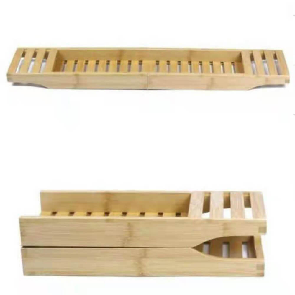 Foldable Simple Bamboo bathroom bathtub candy tray Donghe DHB01005