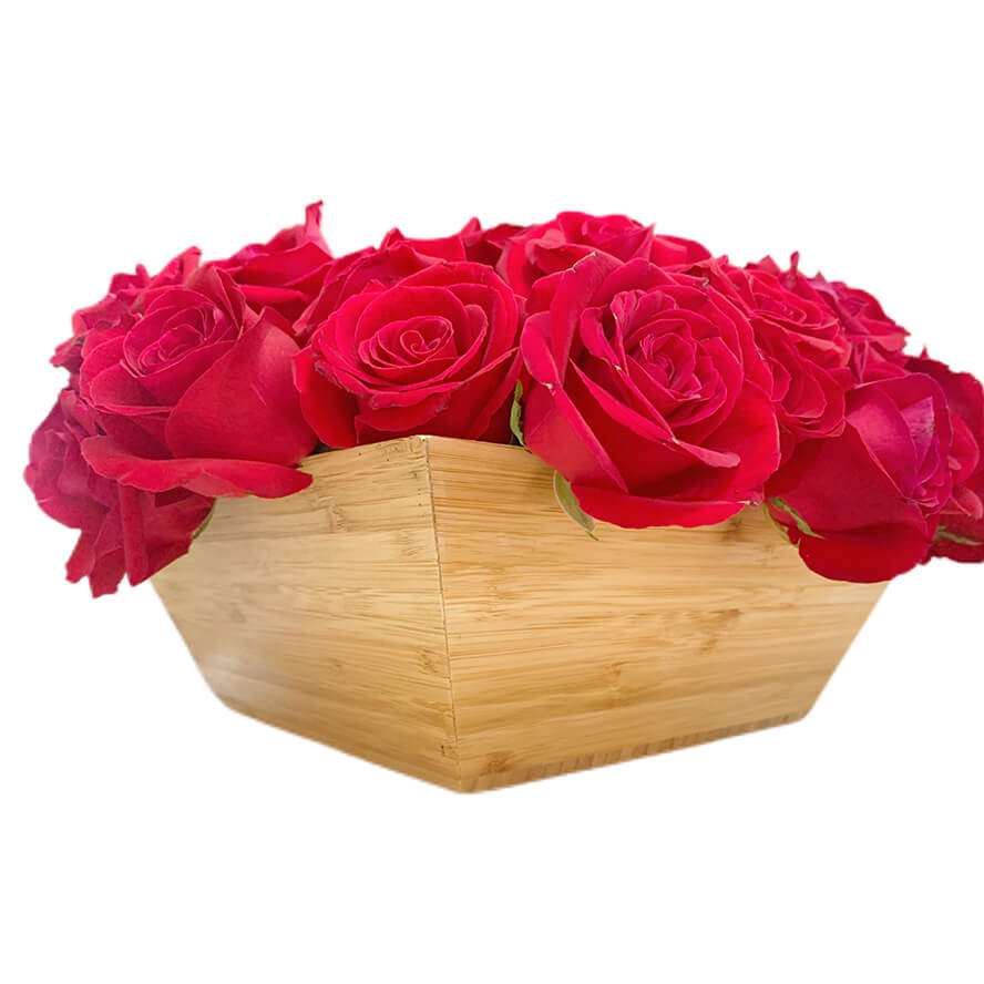 Large Bamboo Salad Bowl for Home Collection Serving Fruit Salad Pasta Fruit Flower Donghe DHK01100